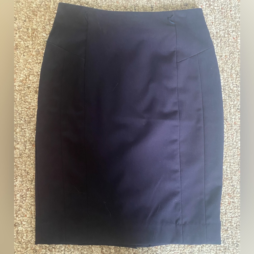 Navy Blue Pencil Skirt